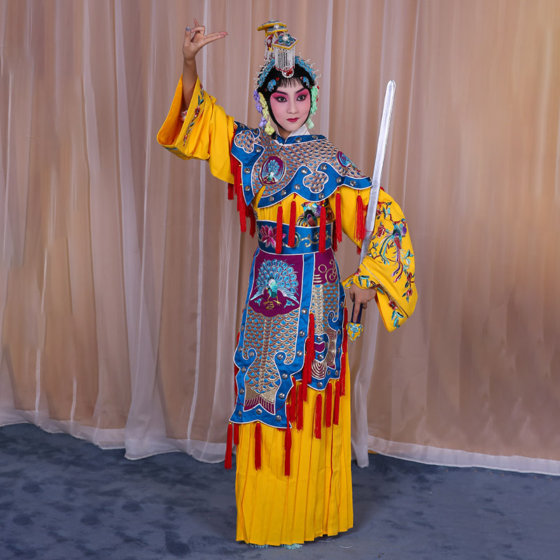 寻甸霸王别姬虞姬服 软绉别姬服